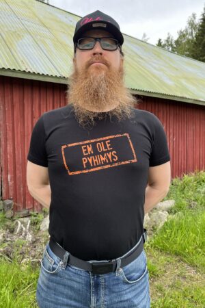 T-paita "EN OLE PYHIMYS" musta